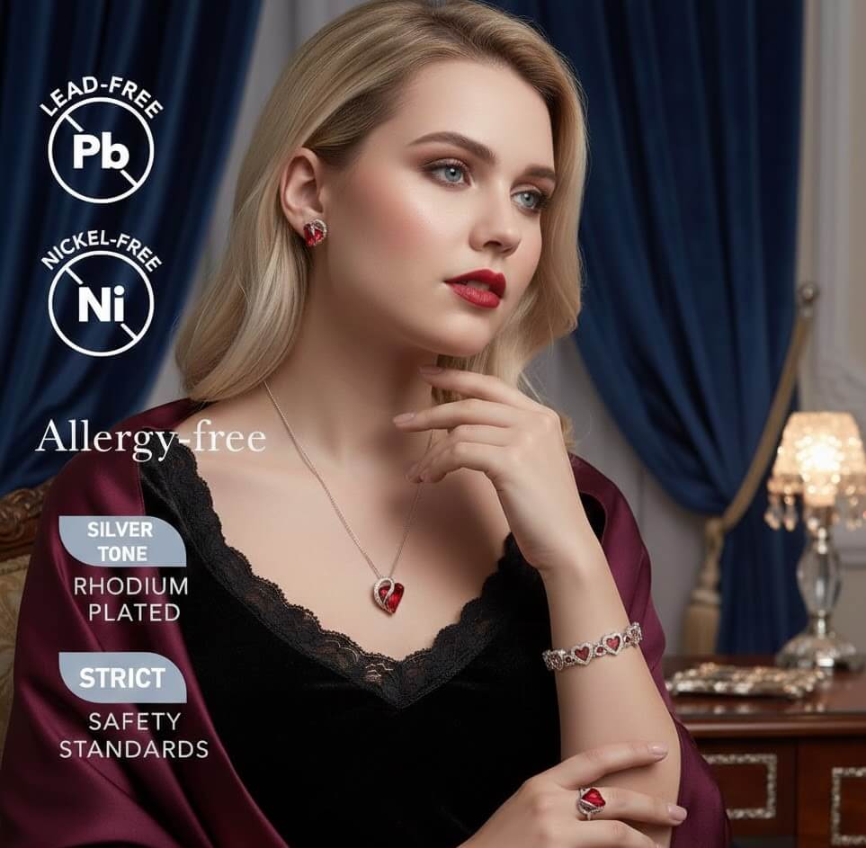 Leafael Infinity Love Heart Necklace Swarovski Crystal — Amazon 2026