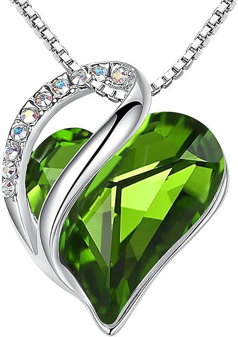 Leafael Infinity Love Heart Necklace Swarovski Crystal — Amazon 2026