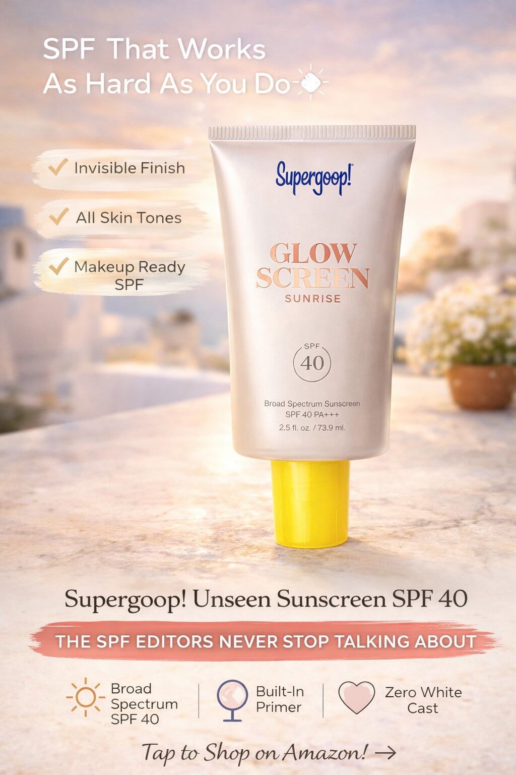 Supergoop Glowscreen SPF 40 Tinted Sunscreen — Amazon 2026
